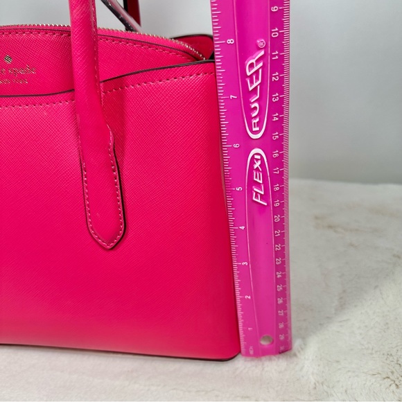 Kate Spade New York RORY Pink Saffiano Medium Satchel Crossbody Bag - Picture 10 of 16